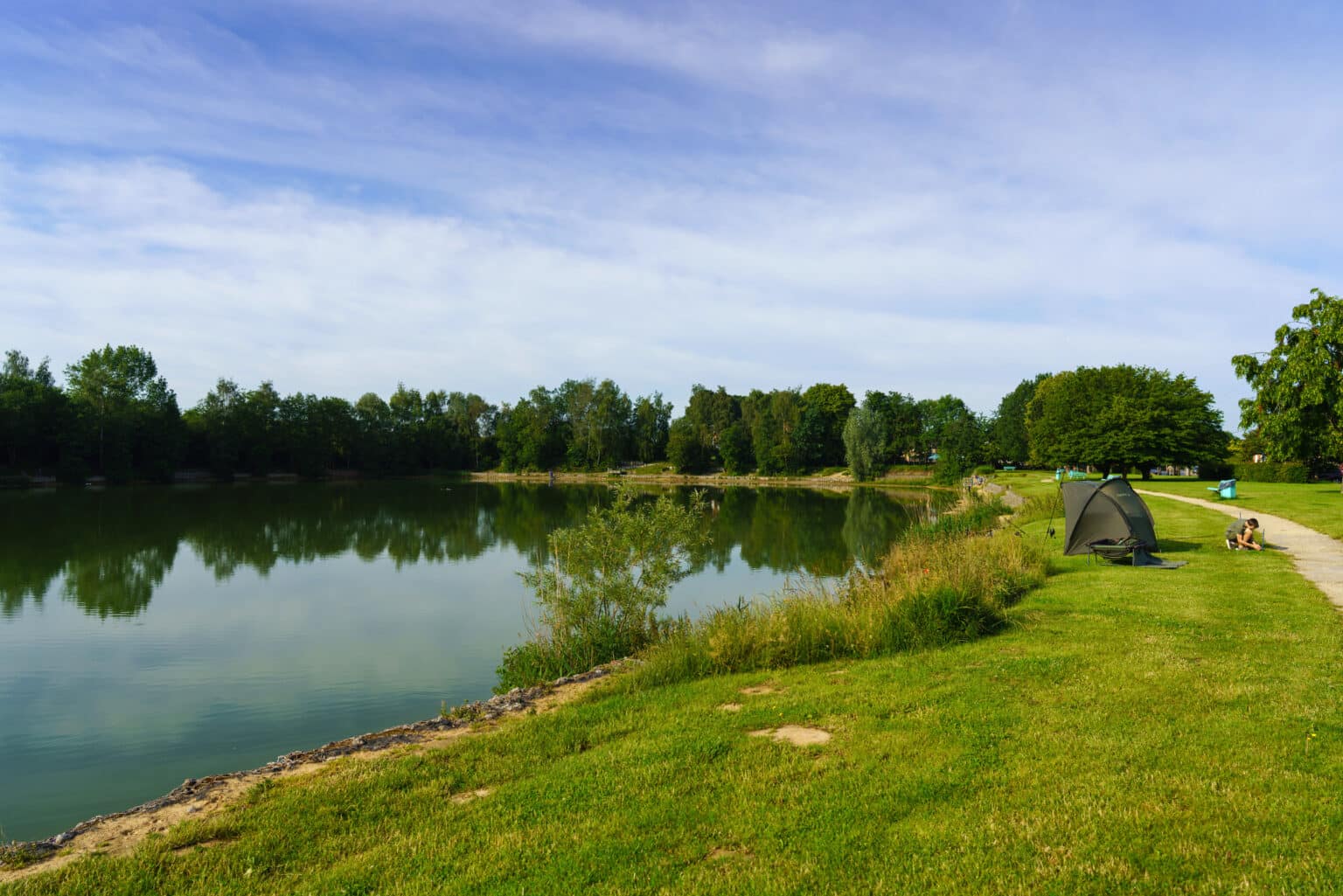 Blick auf den Teich