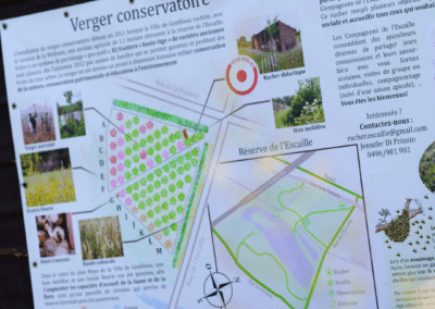 verger explication Réserve naturelle Escaille Gembloux