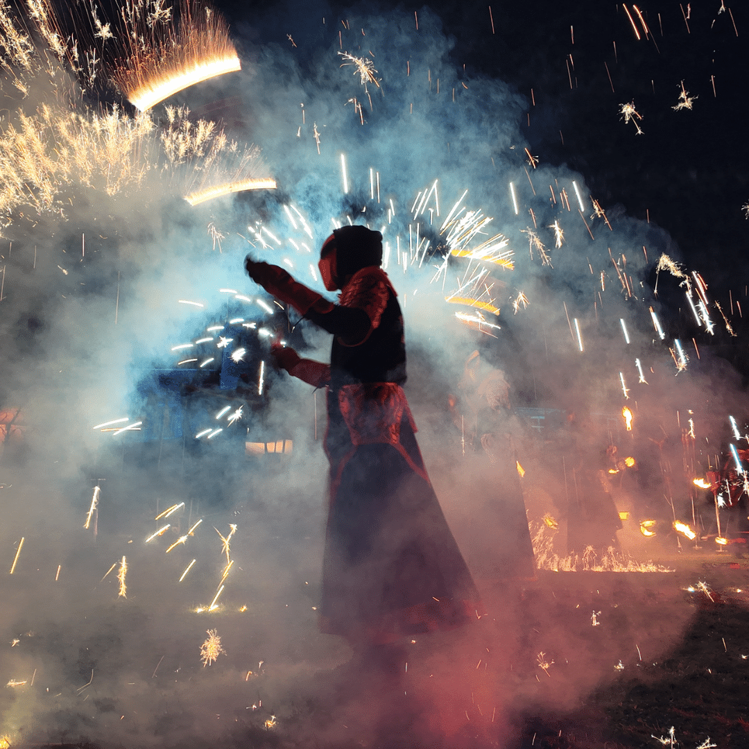 Spectacle de feu à la Médiévale