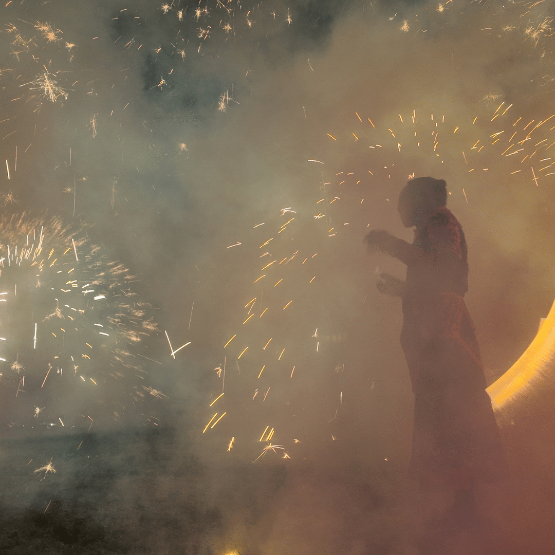 Spectacle de feu à la Médiévale