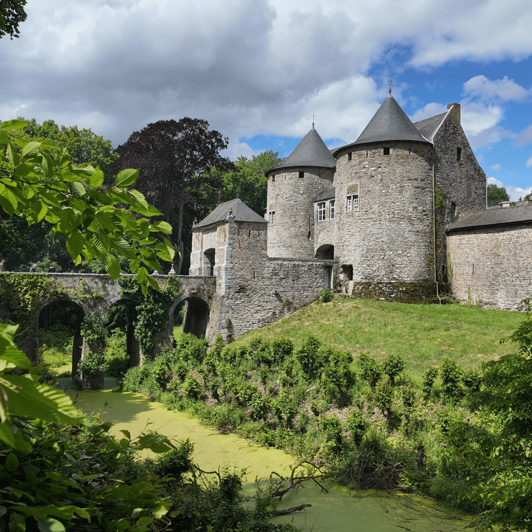 Vue sur le château pendant la Médiévale