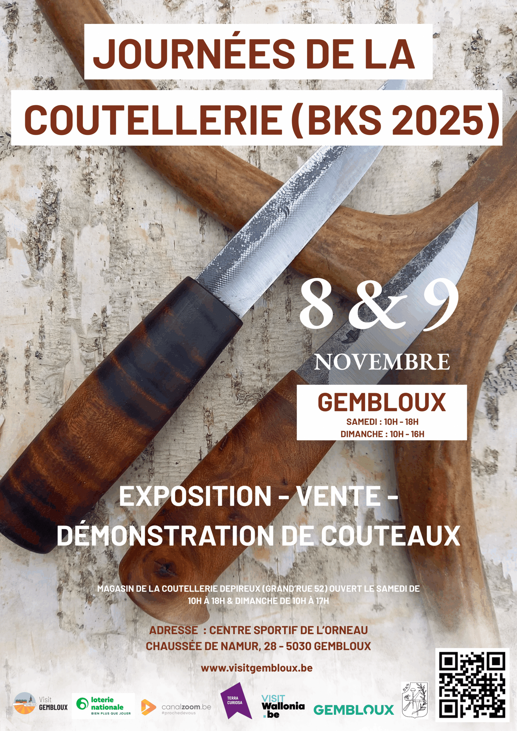 Journées de la Coutellerie 2025 Affiche illustrant Les Journées de la Coutellerie 2025