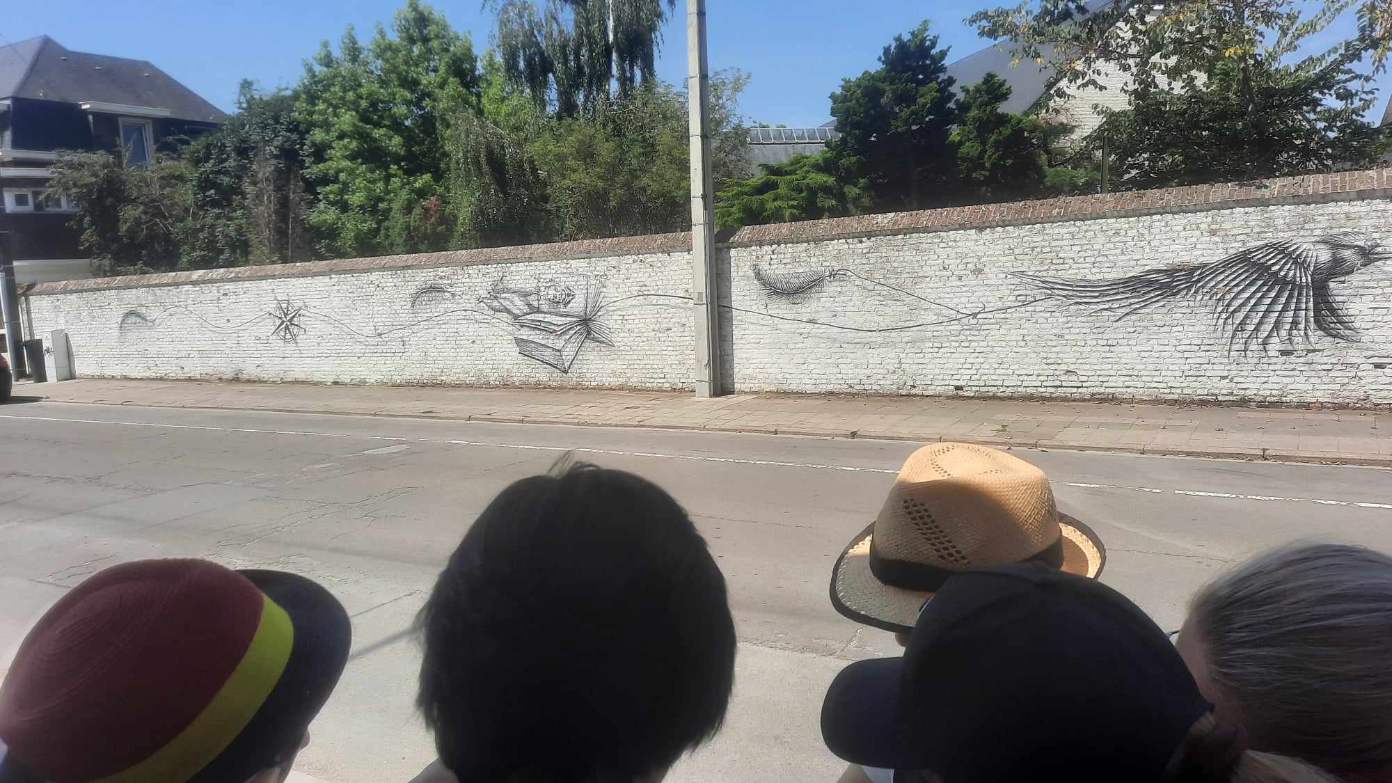 Fresque à l'entrée de la Ville près des bureaux de Visit Gembloux et Terra Curiosa